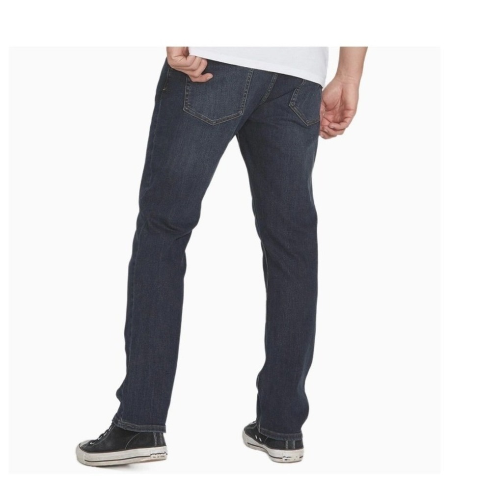 Volcom Vorta Slim Straight Jeans Mens 36 Dark Wash Denim Skate Pants A1902005